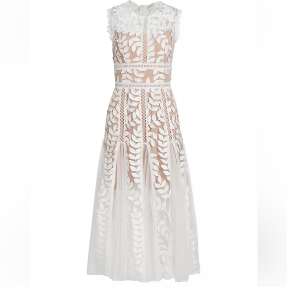 Bronx and Banco Saba Blanc Midi Dress in White XS(US2) - Picture 5 of 10